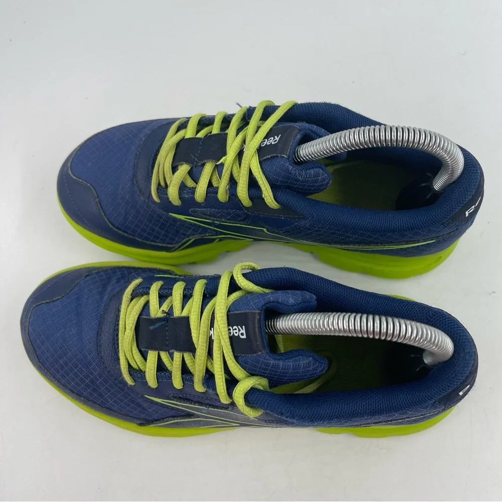 Reebok Kids Your Flex Blue Green Lace-Up Running Shoes - Size 6
